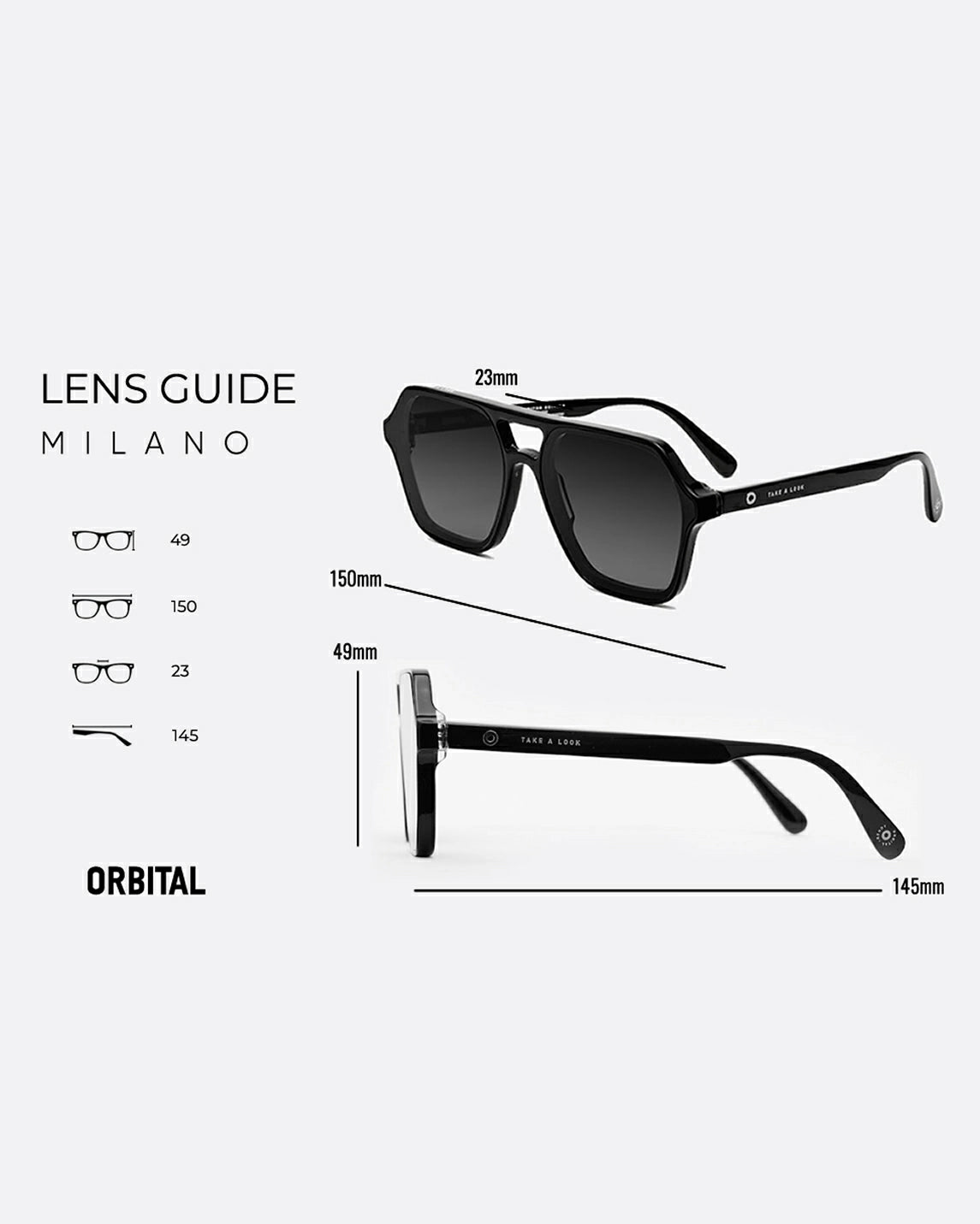 Lente de sol MILANO ORBITAL