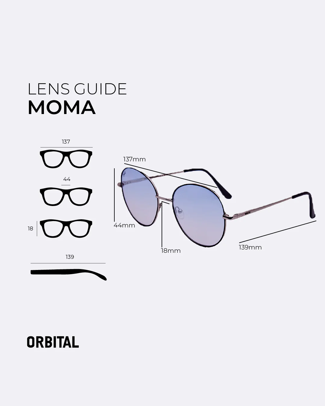 Lente de sol MOMA ORBITAL