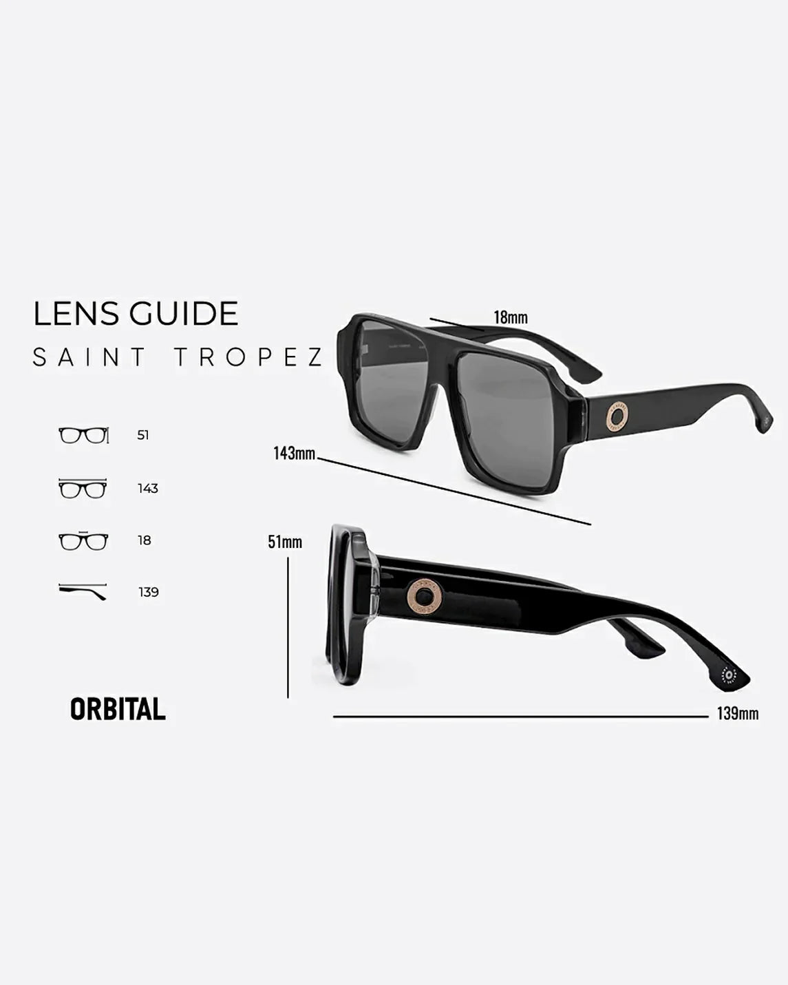 Lente de sol SAINT TROPEZ ORBITAL